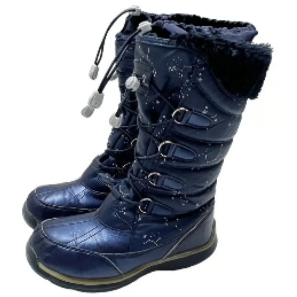 Lands' End Snowflake Insulated Snow Boot in Constellation Print